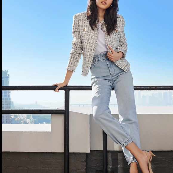 Express Denim - NWT- Super high waisted knit elastic waist jogger jeans